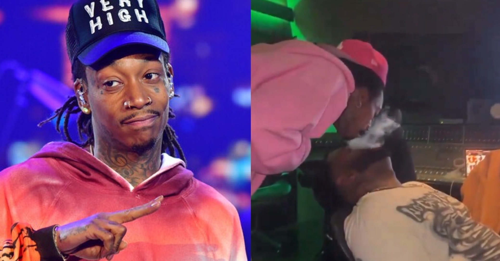 Wiz Khalifa Responds to Video of Him Blowing Smoke Into His Friend's ...